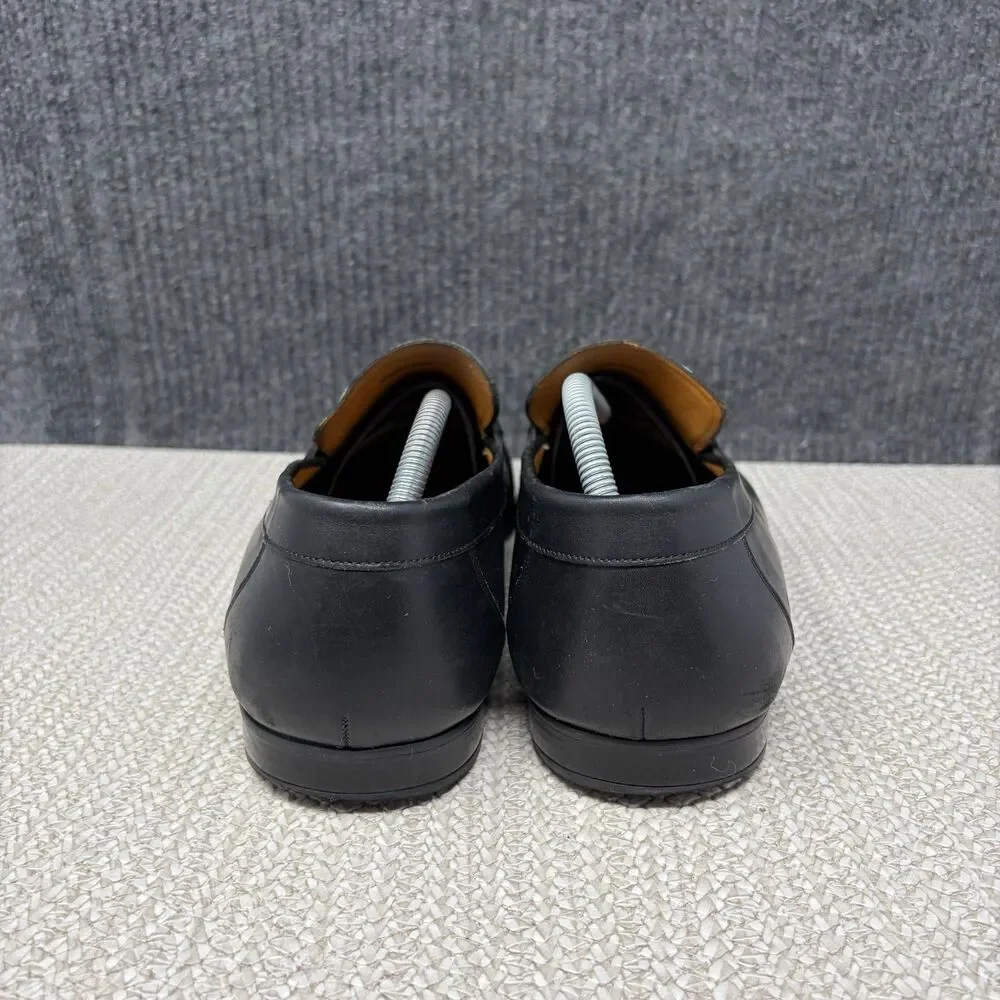 Magnanni Lino Loafers Bit Black Leather Slip On Dress Shoes Tuxedo Mens 11.5 M